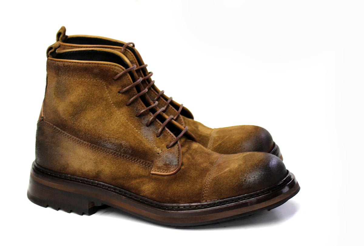 SHARK Suede Laced Ankle Boots