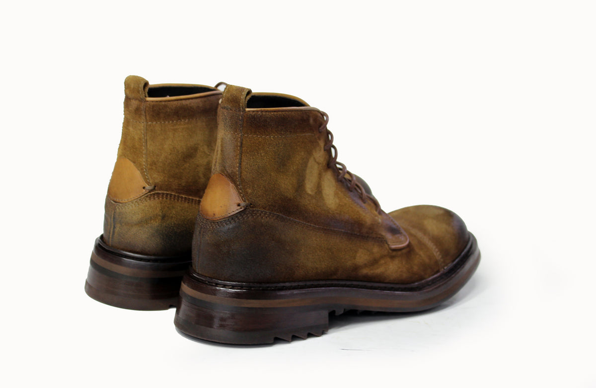 SHARK Suede Laced Ankle Boots