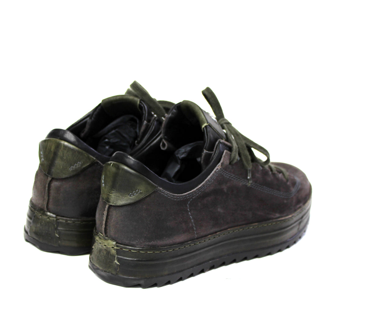 LED Low Sneakers in Suede Grey