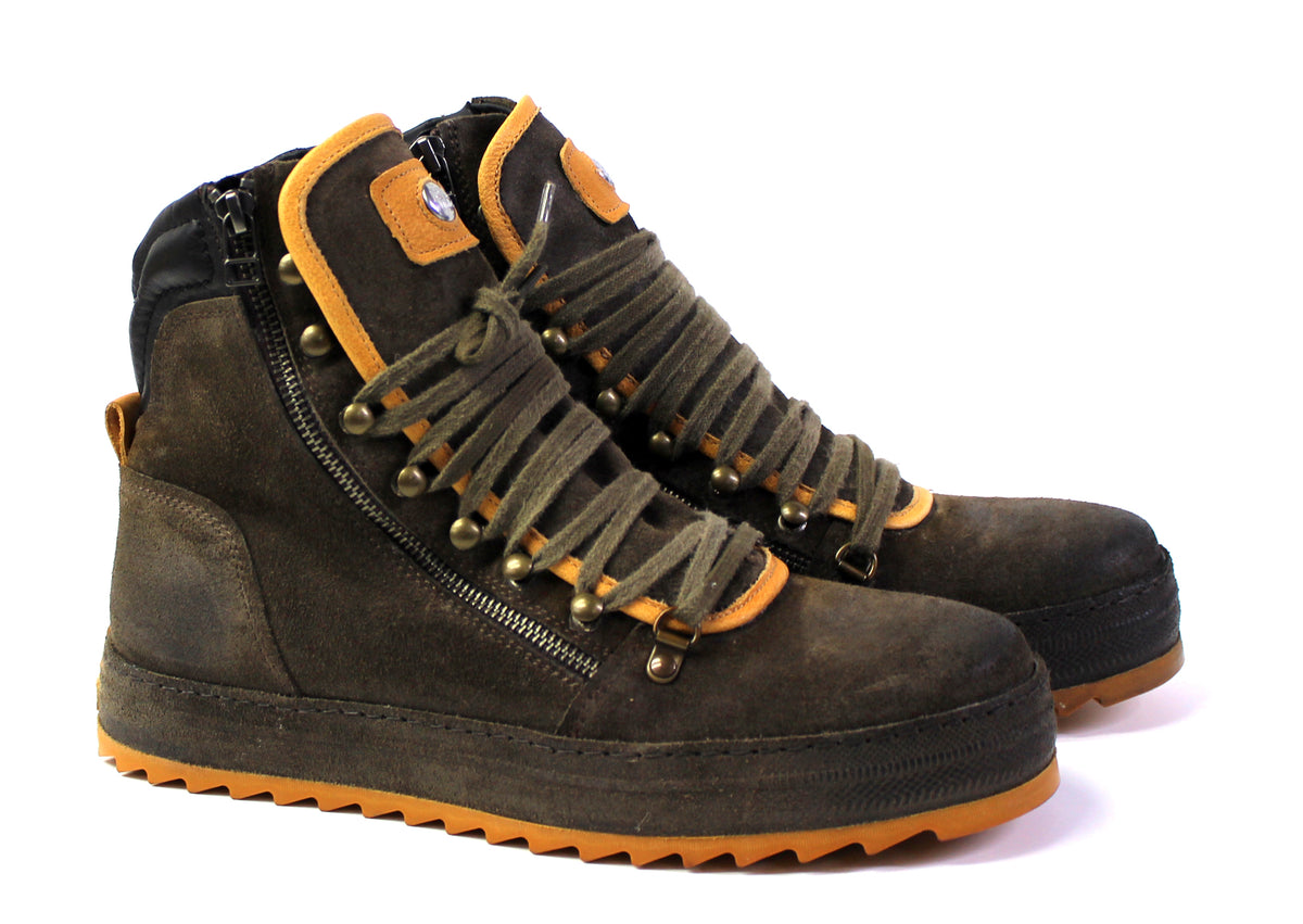LED High Sneakers in Suede