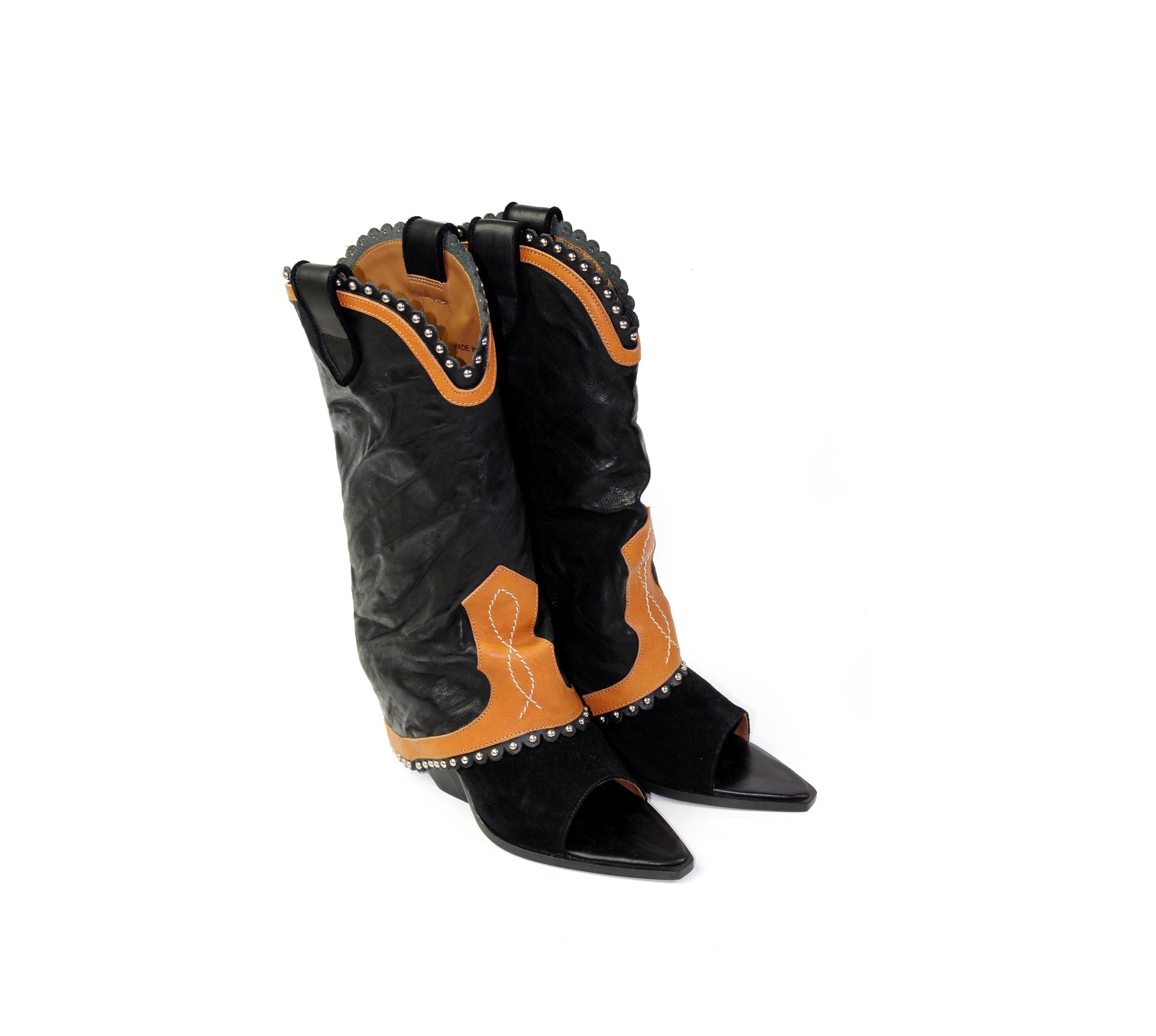 DAKOTA OPEN TOE COWBOY BOOTS