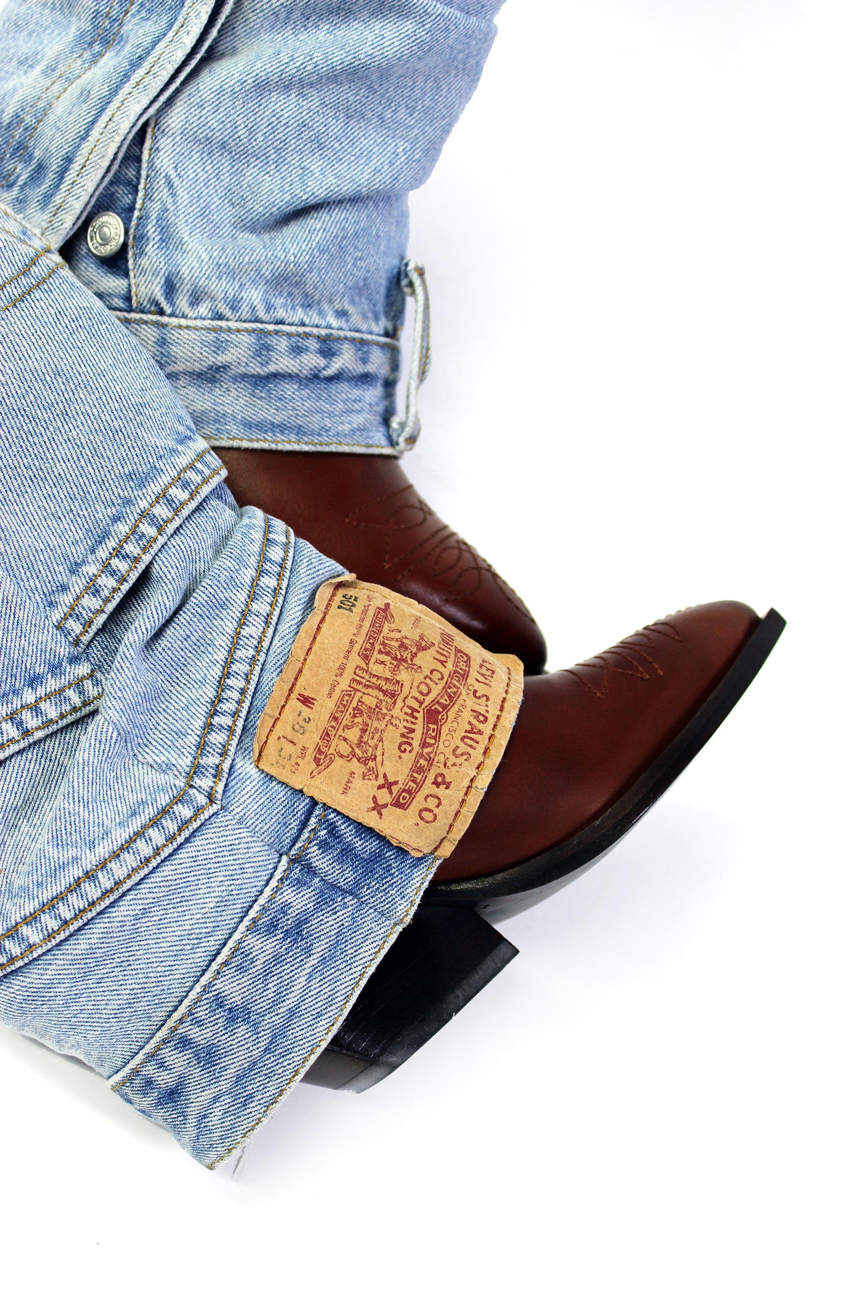 DENIMORA CUOIO COWBOY BOOTS