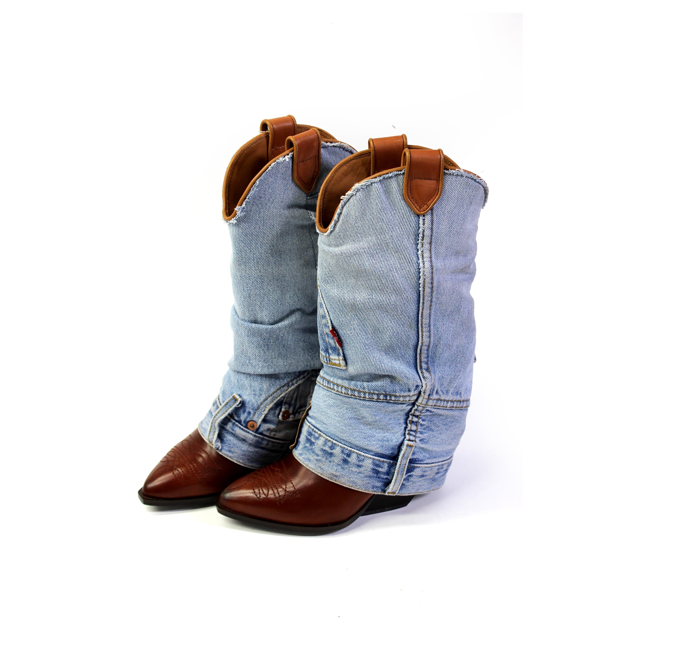 DENIMORA CUOIO COWBOY BOOTS