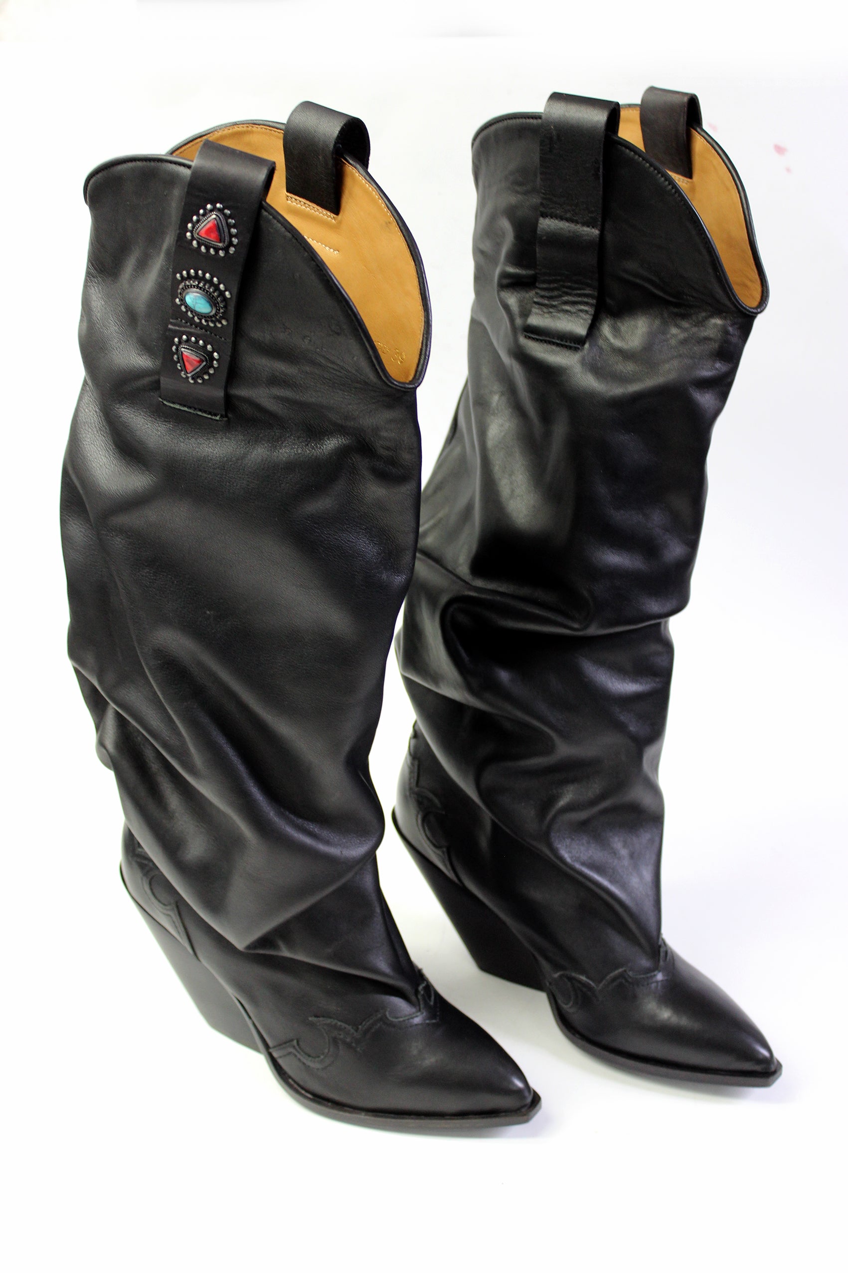DUSTERA RELAXED HIGH BOOTS BLACK