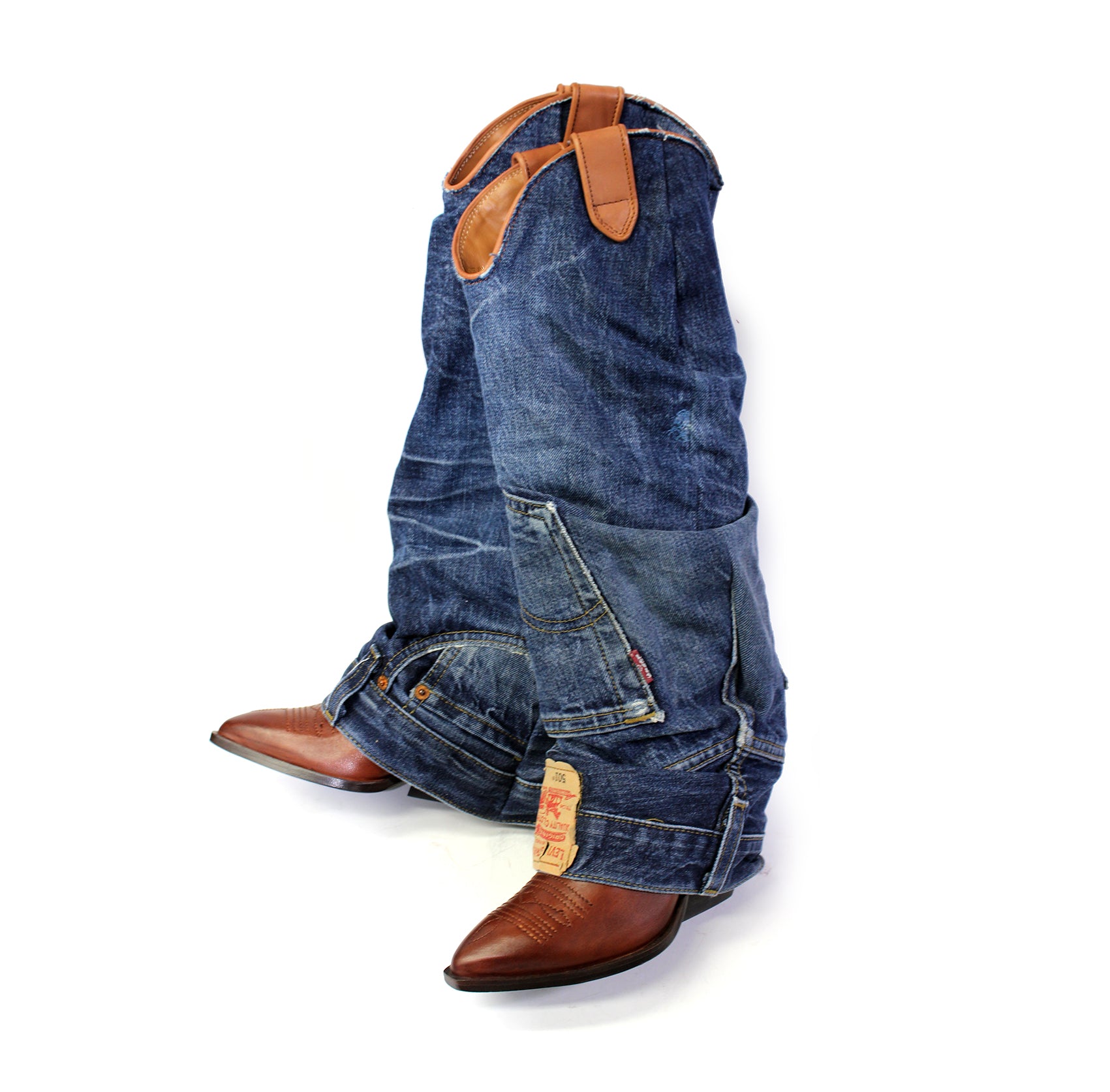 DENIQUE HIGH COWBOY BOOTS