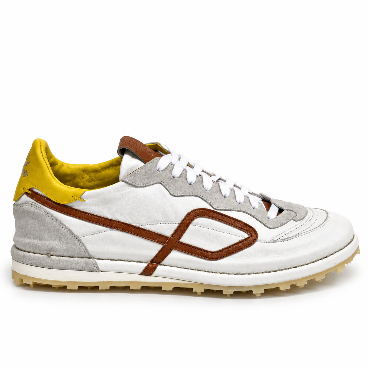 PAMPLONA WHITE-BROWN Sneakers