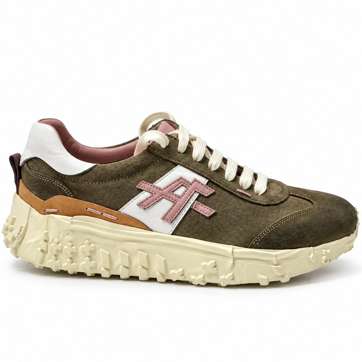 AF LUXURY RUNNERS IN BROWN/PINK