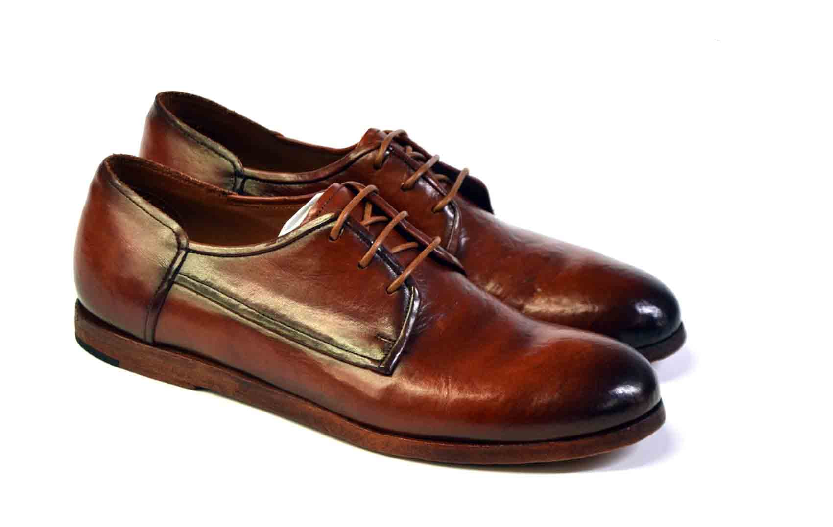 LAST PAIR 42- BOYD COGNAC DERBY SHOES