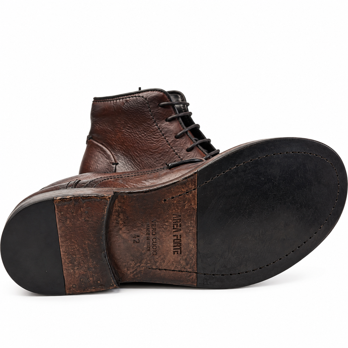 LAST PAIR 42-DARK COCO LACED BOOTS