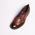 Manson Laced Shoes Natural Buffalo leather mustard
