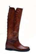 LAST PAIR 37- HORSE BROWN HIGH BOOTS