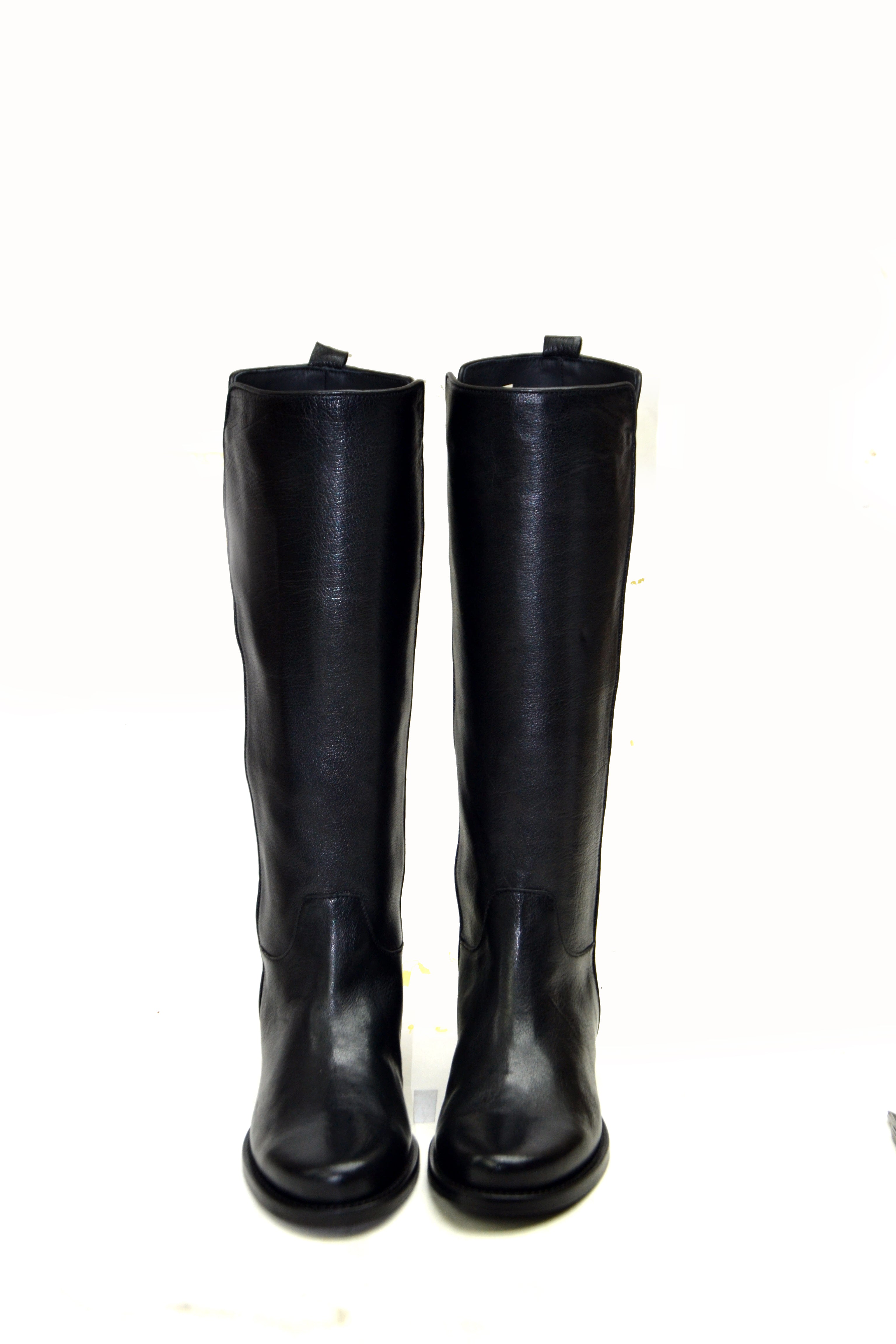 LAST PAIR 37- HORSE BLACK HIGH BOOTS