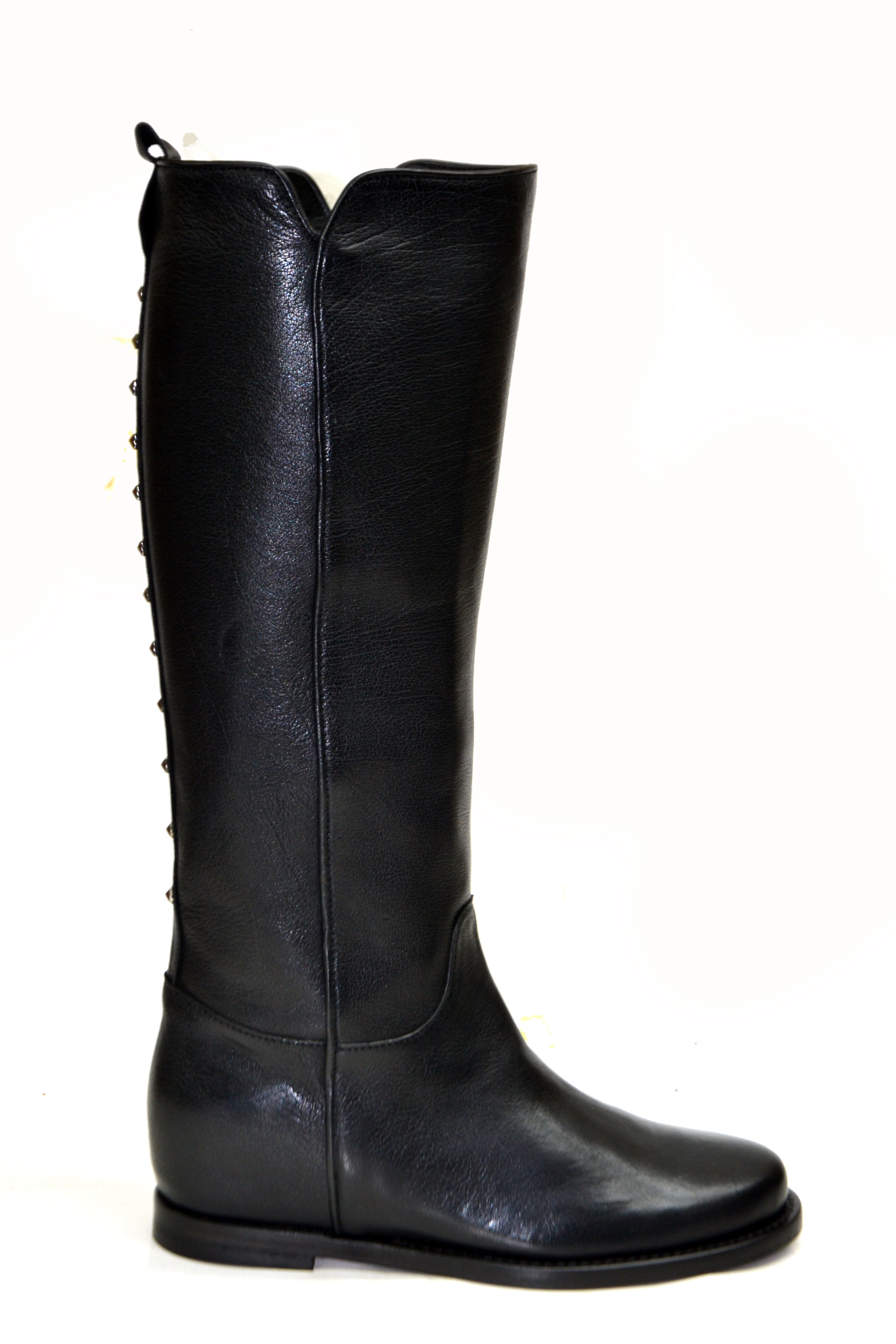 LAST PAIR 37- HORSE BLACK HIGH BOOTS