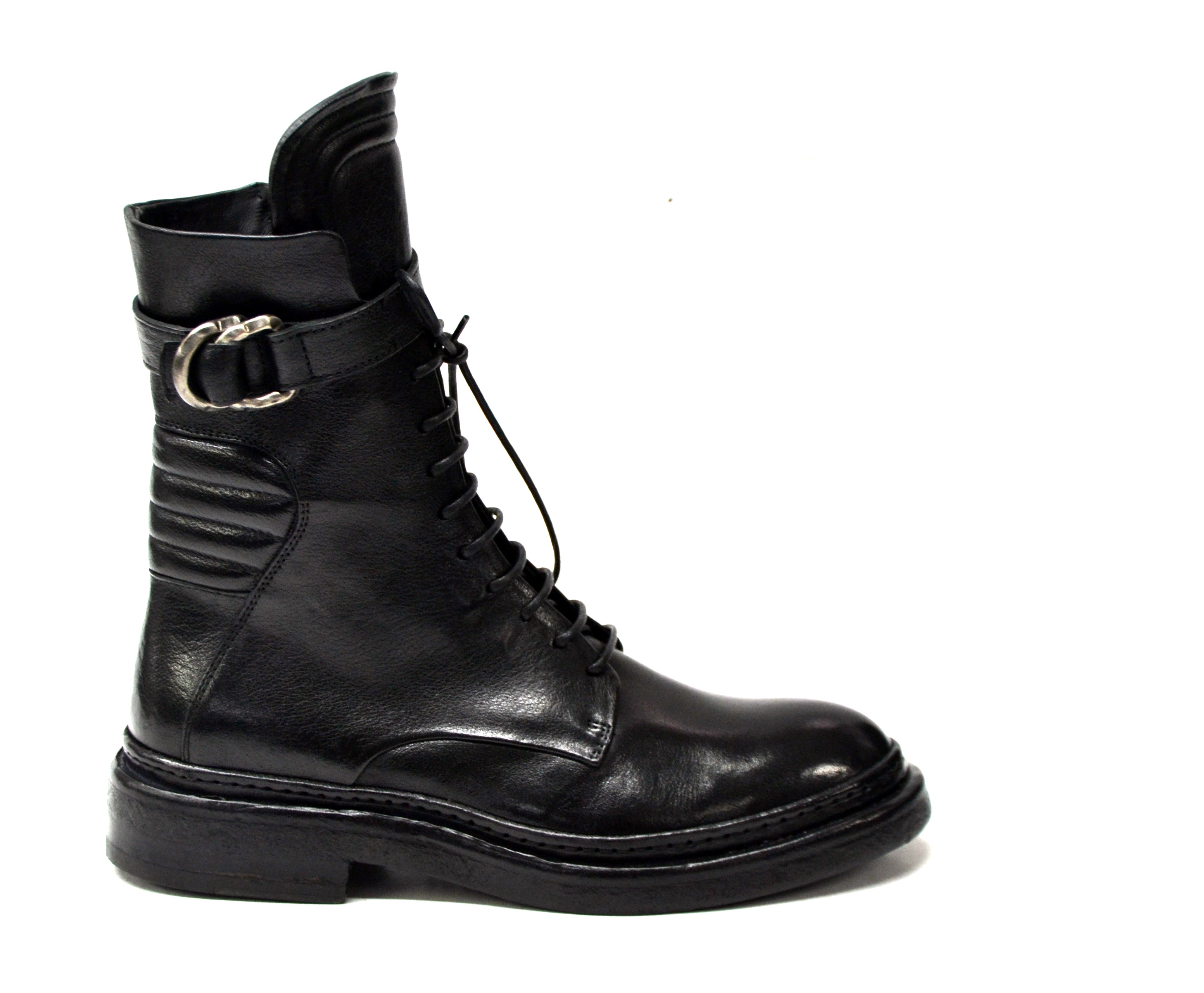 AUGUSTA Black Leather Boots