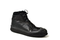 SCOTT Asymmetric black lether sneaker
