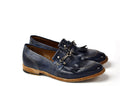 Don Blue Leather Loafers