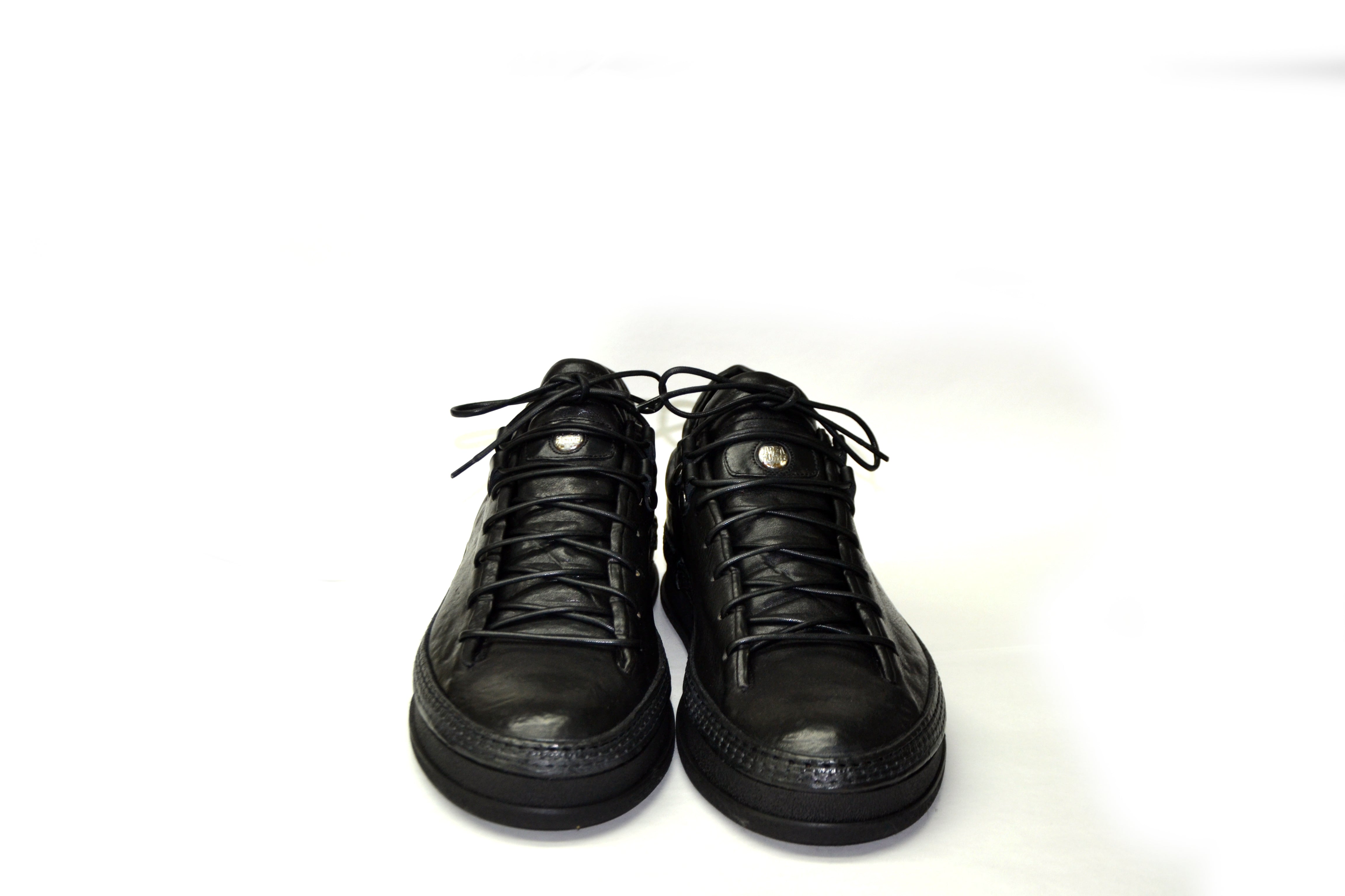 Pep black leather sneaker