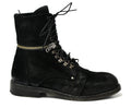 HILL Suede Black laced Boot