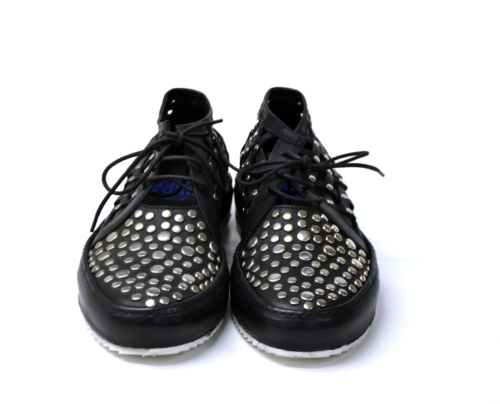 LAST PAIRS 35/36/37/38/39- DALLARA STUDS BLACK OPEN SHOES