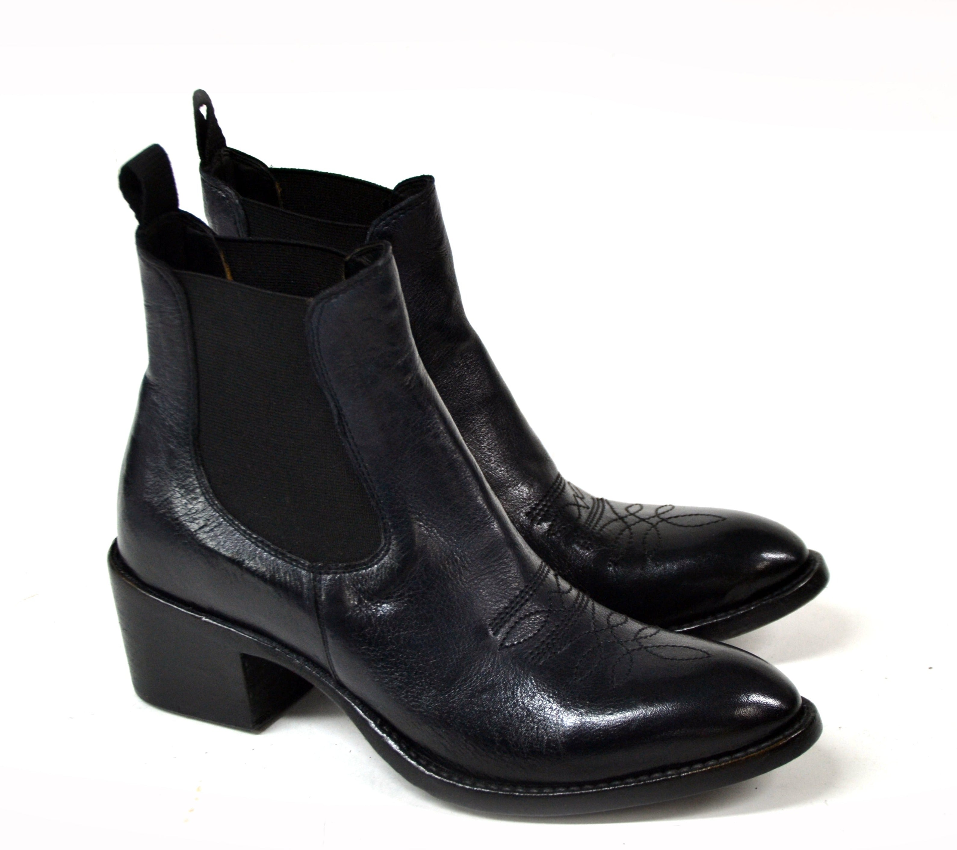 PEGGY LOW BLACK BOOTS