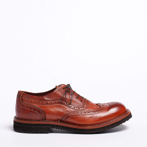 Paco Laced Shoes Natural Buffalo leather rust