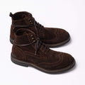 Matthew Laced Mid Shoes Oiled Suede dark brown