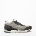 Mundialito Laced Shoes suede and nylon with vacchetta leather insert grey