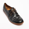 Boyd Laced Mid Shoes natural soft leather black