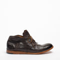 Haig Laced Mid Shoes natural soft leather dark_Brown