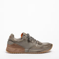 Mr.T Laced Shoes soft natural leather with suede insert grey