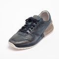 Mr.T Laced Shoes soft natural perforated leather with suede insert navy