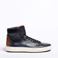 Ted Laced Mid  Shoes Natural Vacchetta leather navy