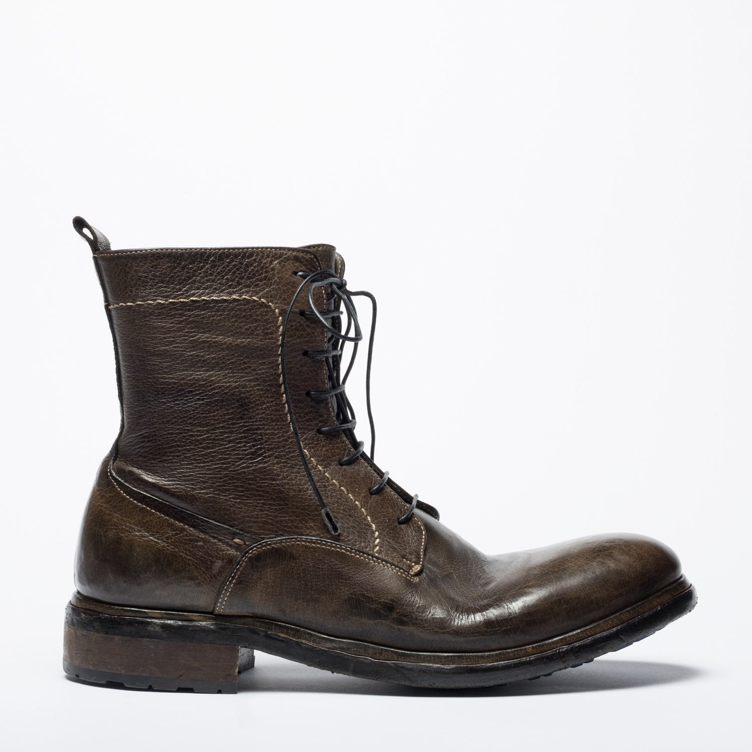 Dr.Brown Bamboo green classic modern combat Boot
