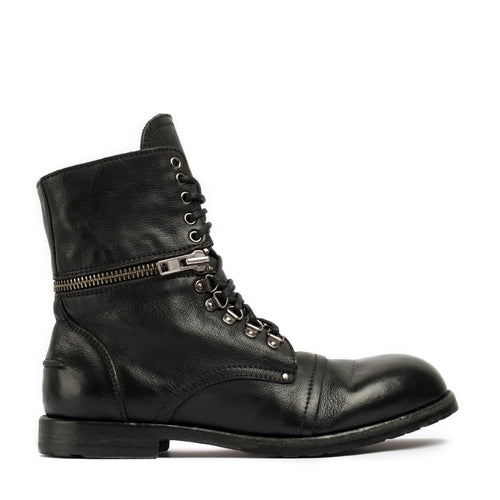 Hill Black Laced Boots