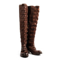LAST PAIR 37-Lady Mozart Brown High Boots