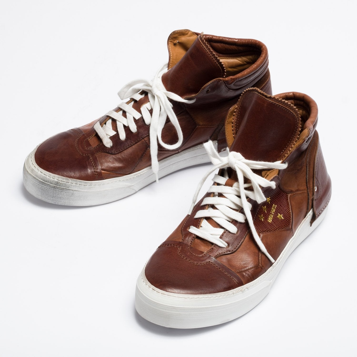 Mundialito Cold high cuoio urban sneaker