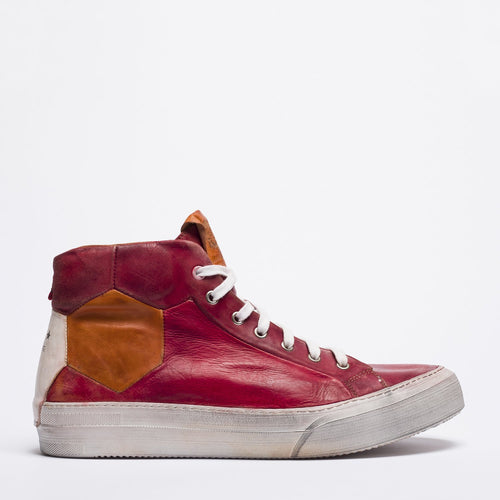 Mundialito high red sneakers