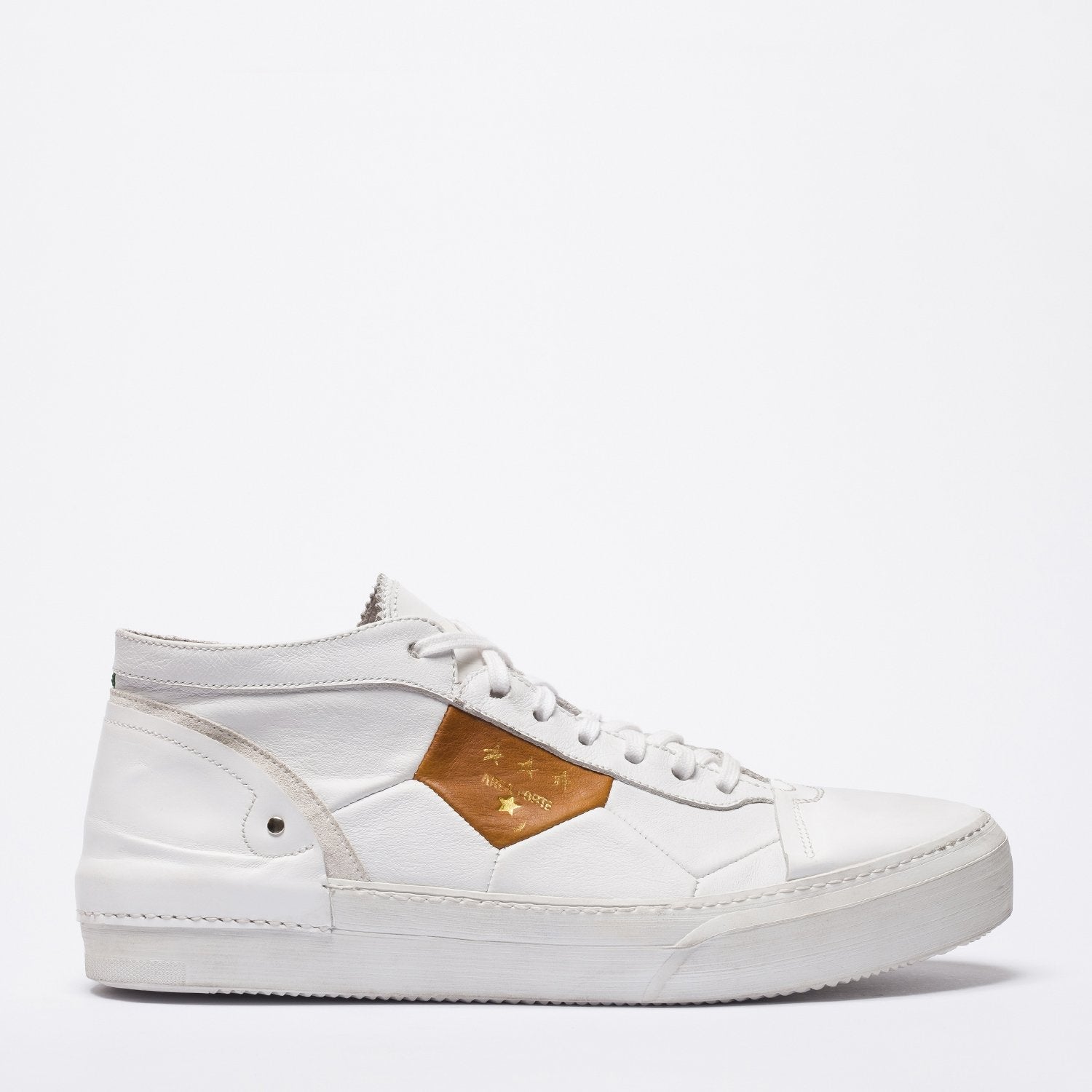 Mundialito mid white sneakers