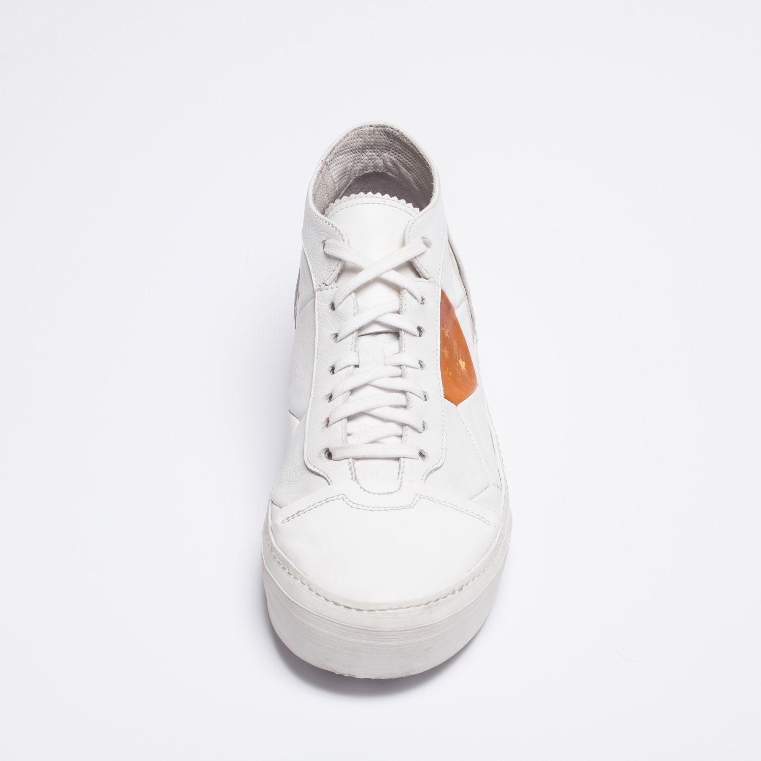 Mundialito mid white sneakers