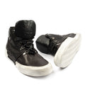 Rochelle Black Mid Laced Sneakers