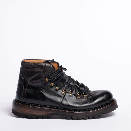 Jude Laced Mid Shoes Natural Horse leather cuoio